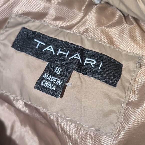 TAHARI Down Fill Coat Jacket Womens Size XL - Picture 2 of 6